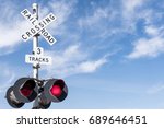 3 Tracks Railroad Crossing Sign