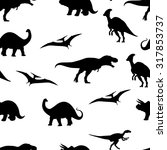 vector illustration of dinosaur ... | Shutterstock .eps vector #317853737
