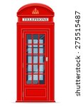 London Red Phone Booth Vector...