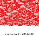 Red Lace With Pattern With Form ...