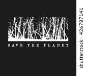 save the planet logo concept ... | Shutterstock .eps vector #426787141
