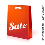 illustration of red sale... | Shutterstock .eps vector #124960394