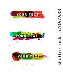 set of grungy colorful banners | Shutterstock .eps vector #57067633