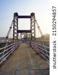 Small photo of A Suspension Bridge at Indore, Madhya Pradesh, India named Anand Mohan Mathur Hanging Bridge.