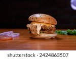 Small photo of crispy Chicken burger with Dynamite sauce