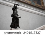 Small photo of Berlin, Germany - December 16, 2023: Dancing Bacchante sculpture by Carl Friedrich Echtermeyer in Alte Nationalgalerie (Old National Gallery) in Berlin