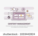  content management system... | Shutterstock . vector #1033442824