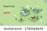 smart grid technology with... | Shutterstock .eps vector #1782068654
