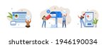 email marketing scenes. people... | Shutterstock .eps vector #1946190034