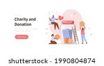 people characters donating... | Shutterstock .eps vector #1990804874