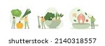 healthy eating illustration set.... | Shutterstock .eps vector #2140318557