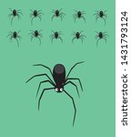 animal animation spider walking ... | Shutterstock .eps vector #1431793124