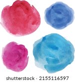 watercolor brush strokes... | Shutterstock .eps vector #2155116597