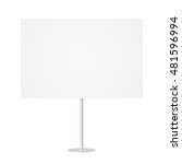 blank whiteboard with empty... | Shutterstock .eps vector #481596994