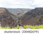 Canyon near the Gulf of Tadjoura part of Great Rift Valley in Djibouti, East Africa