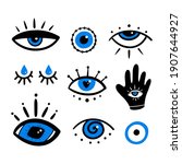 set  collection of various... | Shutterstock .eps vector #1907644927