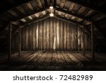Old Wooden Interior With Light...