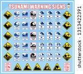Set Of Safety Warning Signs And ...