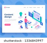 content design concept  office... | Shutterstock .eps vector #1336843997