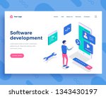 software development concept ... | Shutterstock .eps vector #1343430197