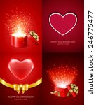 set of happy valentines day... | Shutterstock .eps vector #246775477