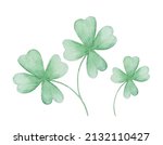Lucky clover leaves with four...
