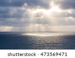 Sun Rays Over The Sea