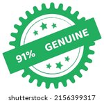 91  percentage genuine sign... | Shutterstock .eps vector #2156399317