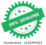 99  percentage genuine sign... | Shutterstock .eps vector #2156399321