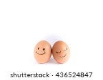 Brown Chicken Eggs Couple With...