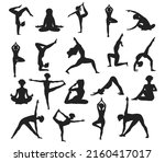 yoga or meditation practices... | Shutterstock .eps vector #2160417017