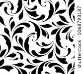 floral seamless pattern.... | Shutterstock .eps vector #1068793187