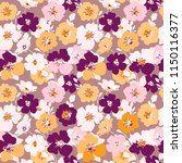 seamless flowers texture.... | Shutterstock .eps vector #1150116377