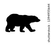 polar bear wild black... | Shutterstock .eps vector #1394955644