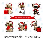 Christmas And New Year Stickers ...