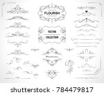 set of flourish frames  borders ... | Shutterstock .eps vector #784479817