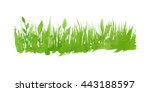 vector green watercolor natural ... | Shutterstock .eps vector #443188597