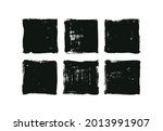 black rough edge vector square... | Shutterstock .eps vector #2013991907