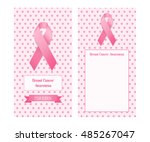 vertical banner for breast... | Shutterstock .eps vector #485267047