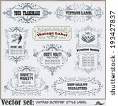 border style labels on... | Shutterstock .eps vector #193427837