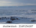 Arctic tundra in Iqaluit, Nunavut, Canada