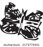 vector  image of butterfly icon ... | Shutterstock .eps vector #2173774541