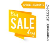 big sale label isolated on white | Shutterstock . vector #1525332947