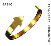 gold arrow spin isolated on... | Shutterstock .eps vector #1938779761
