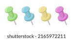 Vector Pushpin Color For...