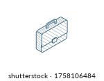briefcase  career case symbol ... | Shutterstock .eps vector #1758106484