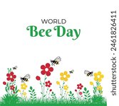 world  bee day concept. 20 may. ...