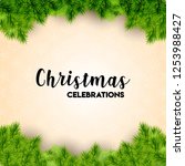 christmas card design with... | Shutterstock . vector #1253988427