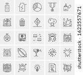 25 universal icons vector... | Shutterstock .eps vector #1623557671