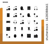 25 devices icon set. solid... | Shutterstock .eps vector #1628388661